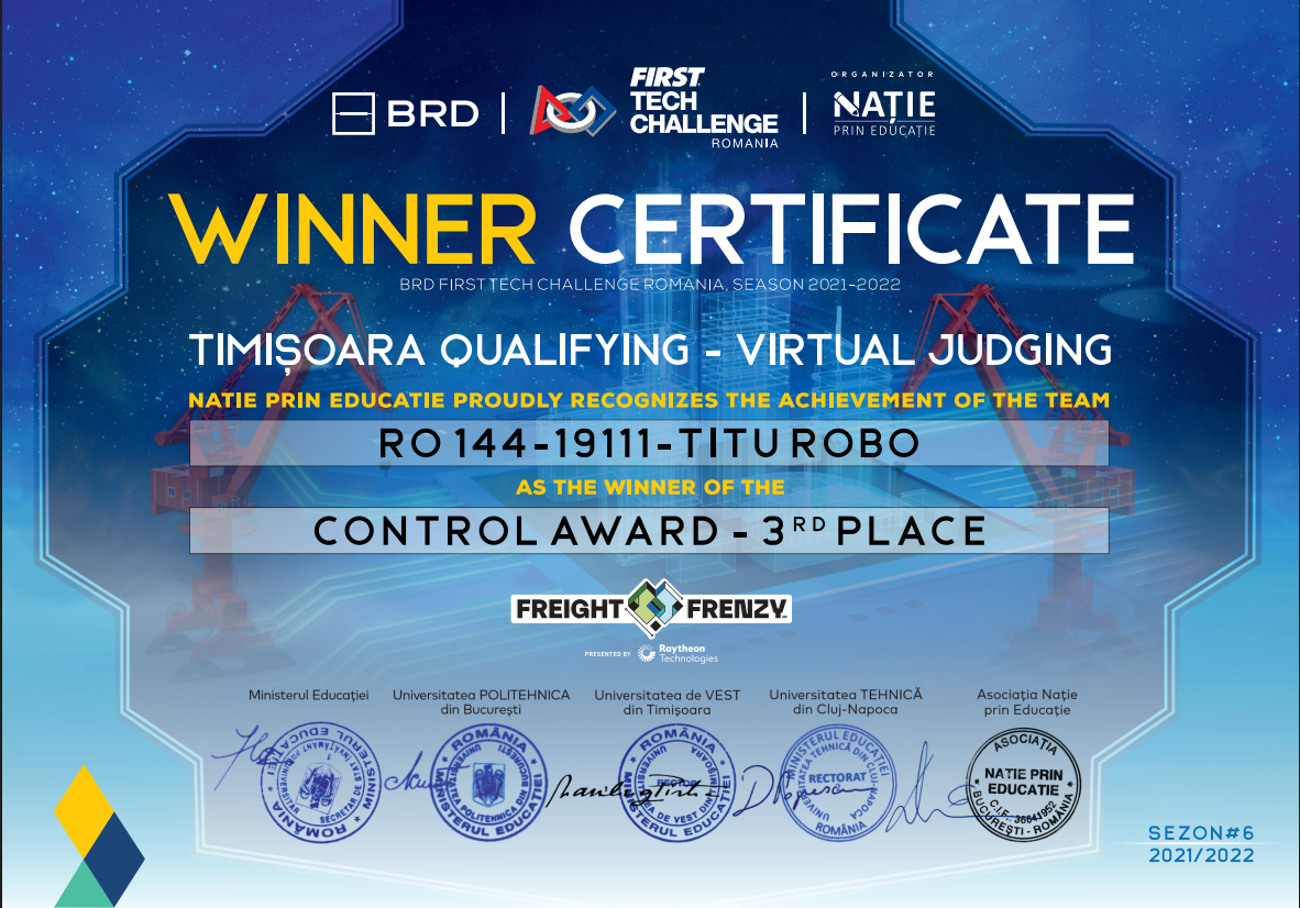 3rd Place - CTRLA 2021-2022